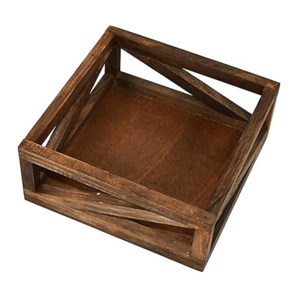 OwlGift Servilletero de madera maciza para mesa de cocina_4