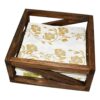 OwlGift Servilletero de madera maciza para mesa de cocina_3
