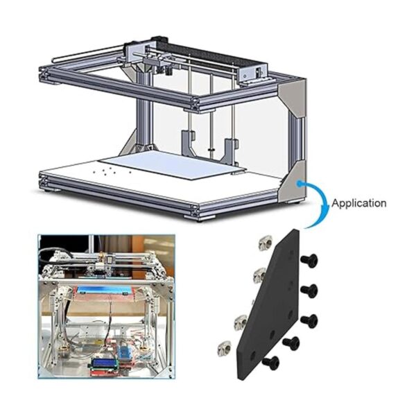 8 juegos de perfiles de aluminio de extrusión 2020 de