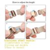Bandas de malla de acero inoxidable compatibles para Apple_5