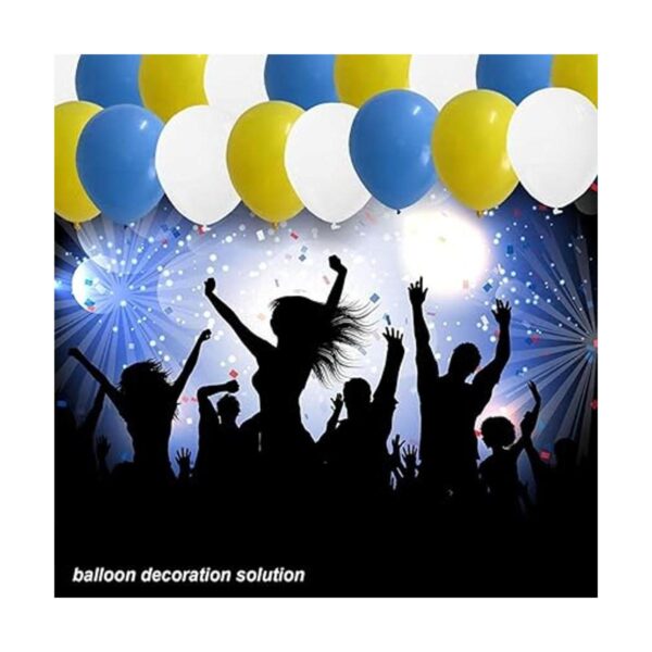 Kit de guirnalda de globos de color azul amarillo y