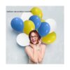Kit de guirnalda de globos de color azul amarillo y