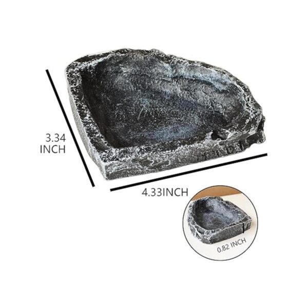 HAKCHERT Cuenco de agua para reptiles. Cuenco de esquina