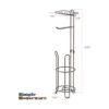 SimpleHouseware Soporte para rollos de papel higiénico_6