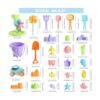 Juguetes de arena de playa para niños juego de 31_2