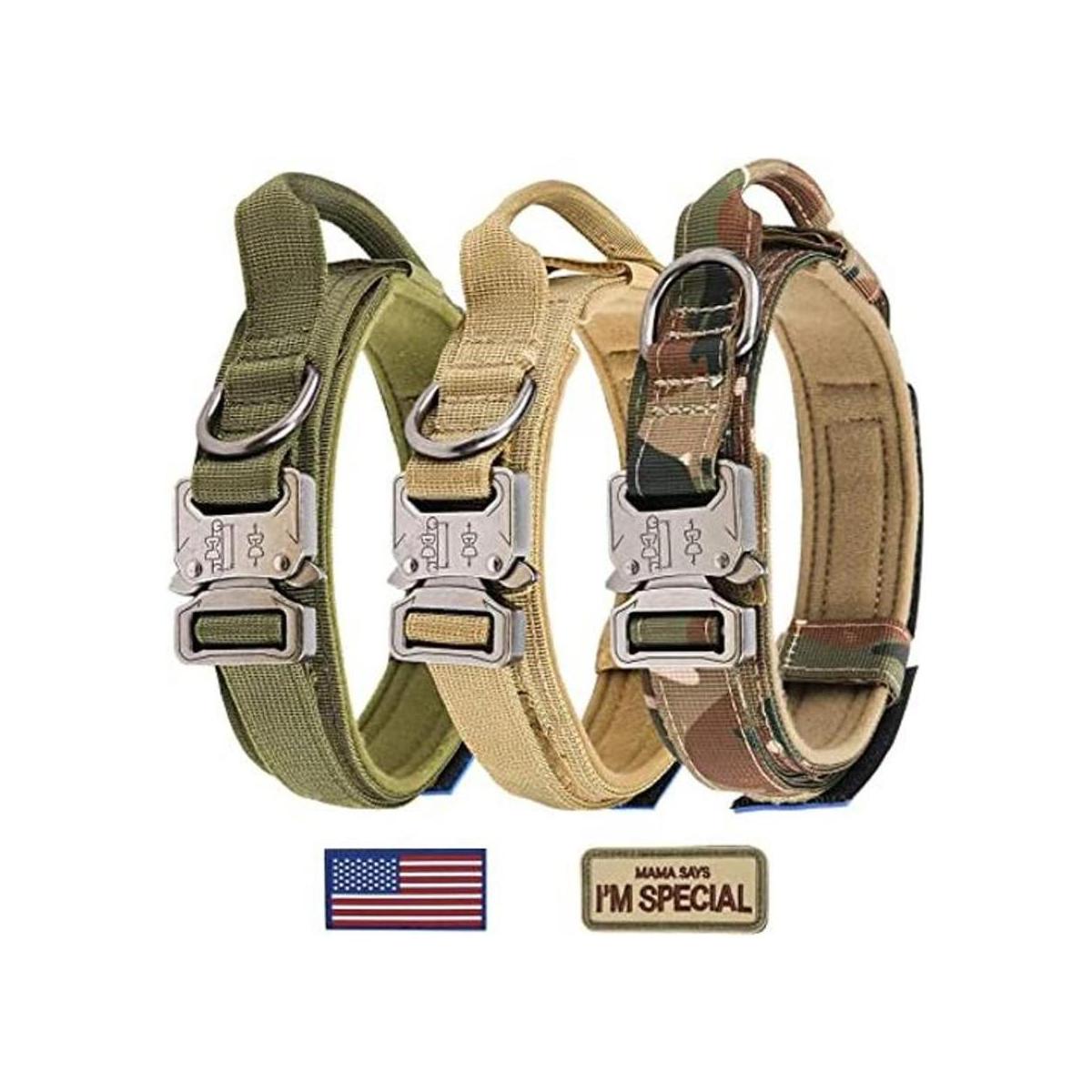 KCUCOP Collar táctico para perro collar militar para