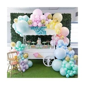 Vanjehou Kit de arco de guirnalda de globos pastel 117_1