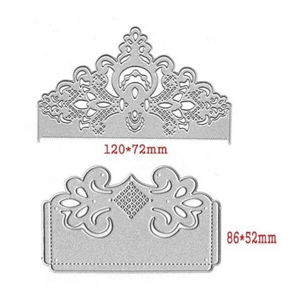 2 piezas de encaje de flores de metal troquelado marco de_2