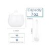 Swetwiny Azucarero de porcelana con tapa y cuchara tarro_2