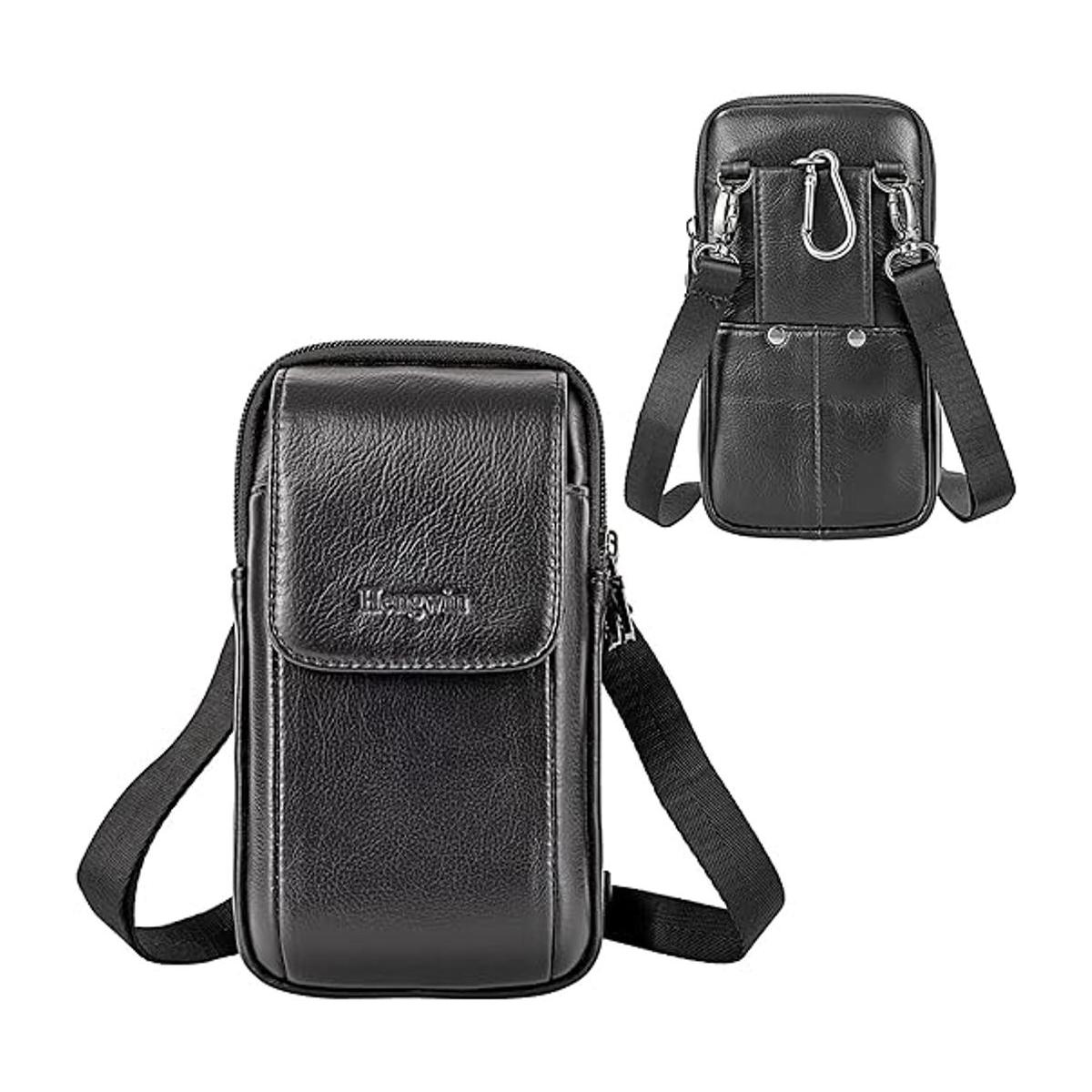 Hengwin Funda de piel auténtica para iPhone 12 Pro Max 11