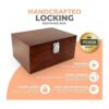 Caja de almacenamiento de madera con bloqueo caja_2
