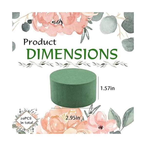 KIMOBER 20 ladrillos de espuma floral húmedos bloques de