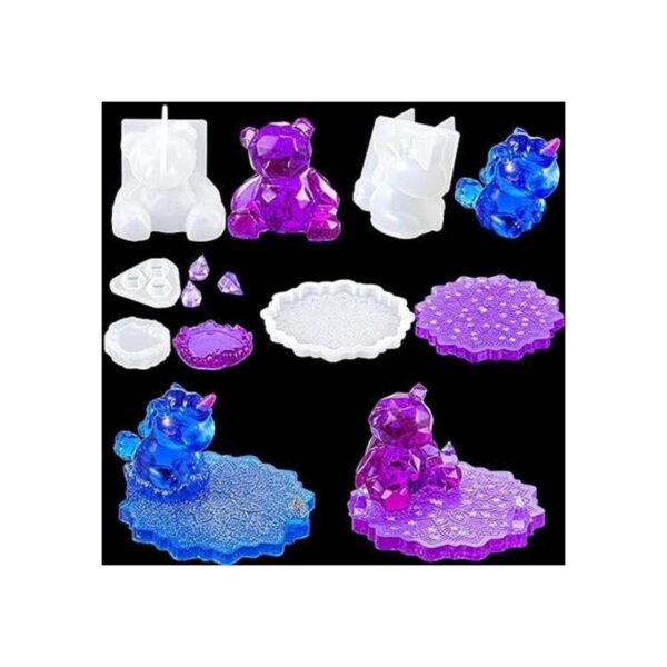 Soporte de teléfono Resina Molde de resina de unicornio
