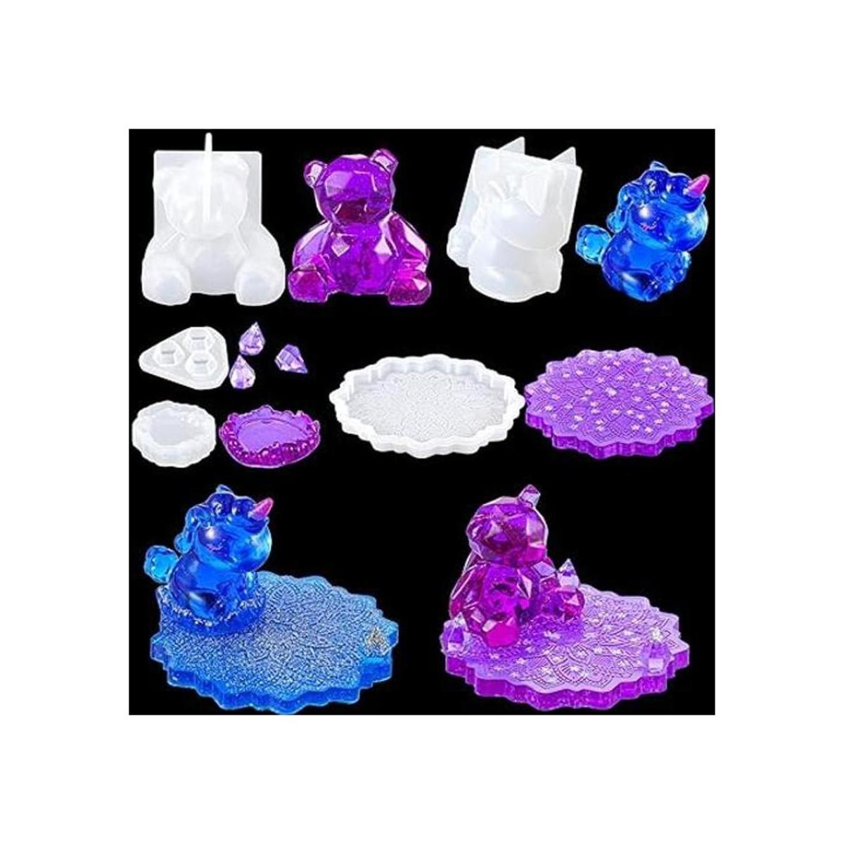 Soporte de teléfono Resina Molde de resina de unicornio