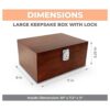 Caja de almacenamiento de madera con bloqueo caja_6