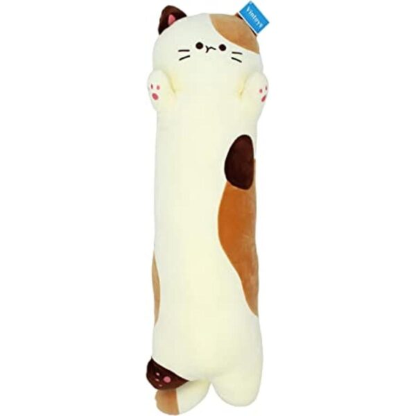 Vintoys Almohada de peluche larga para gatos muy suave de_1