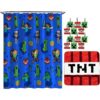 Minecraft Creeper TNT Juego de baño de 14 piezas incluye