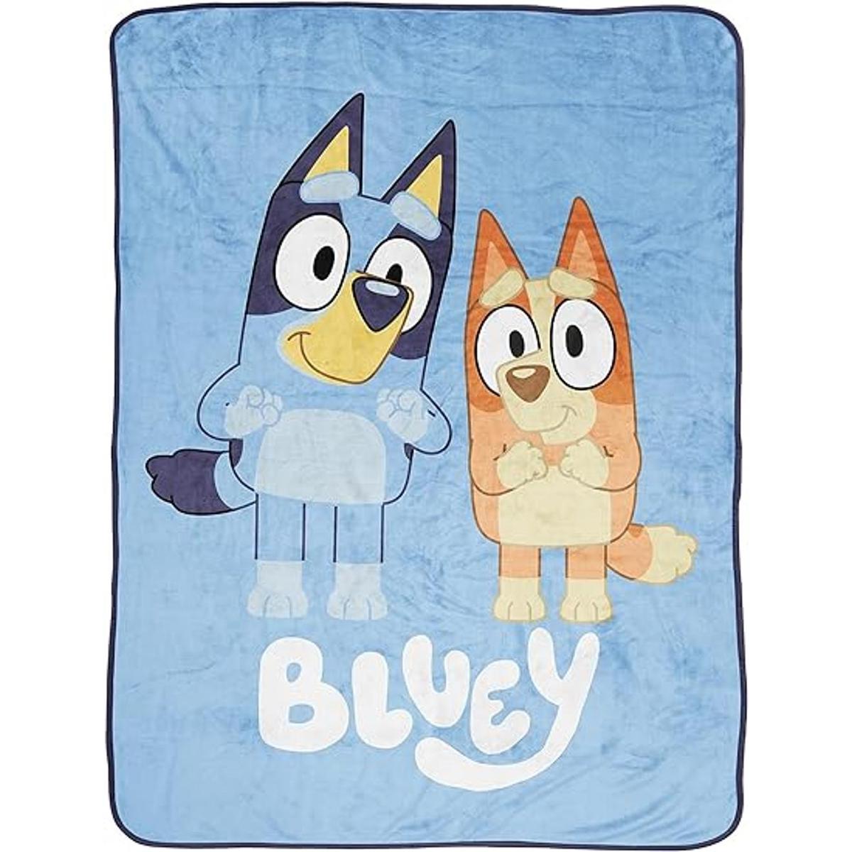 Jay Franco Bluey Again Manta de 46 x 60 pulgadas ropa de
