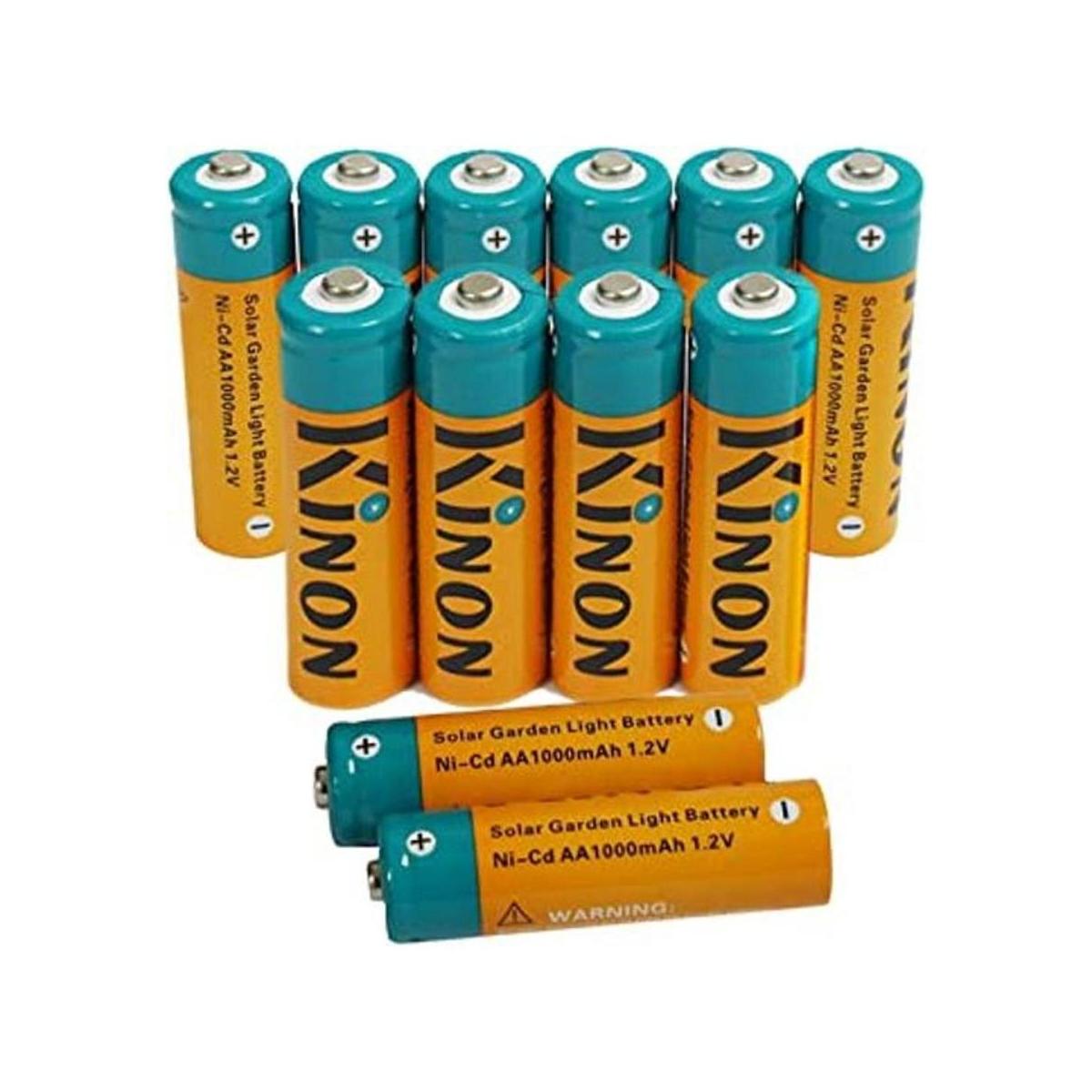Kinon Pilas recargables doble A 12 V NiCD AA 1000 mAh