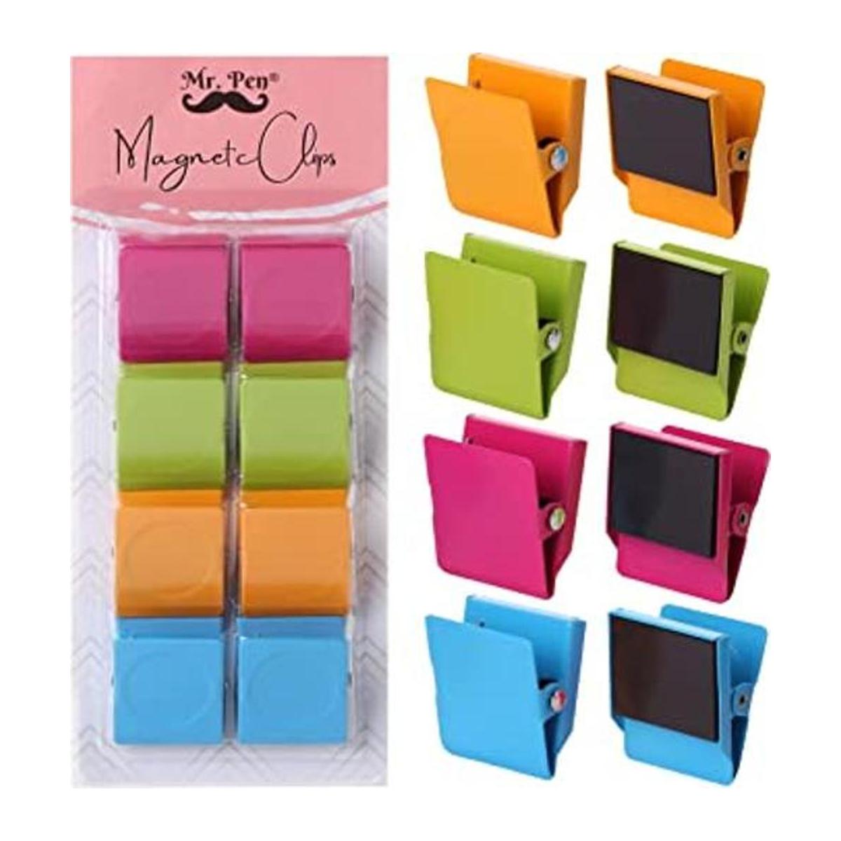 Mr. Pen Clips magnéticos 8 piezas colores surtidos 1.2