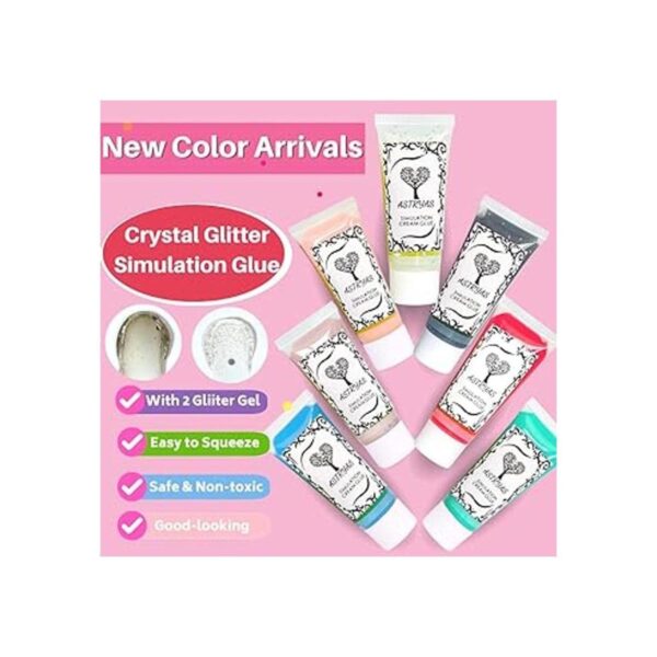 Pegamento falso de crema batida kit de 9 fundas de