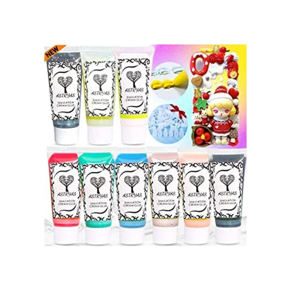 Pegamento falso de crema batida kit de 9 fundas de