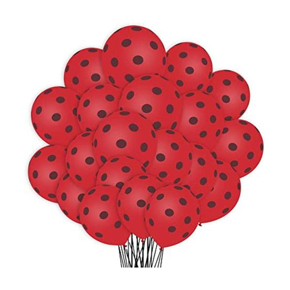 Globos de mariquita de 12.0 in de látex para fiestas