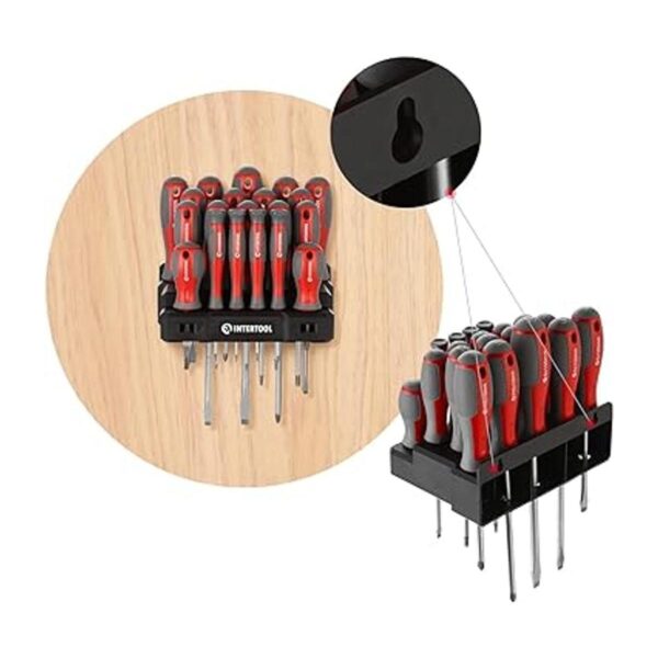 INTERTOOL Juego de destornilladores magnéticos de 20
