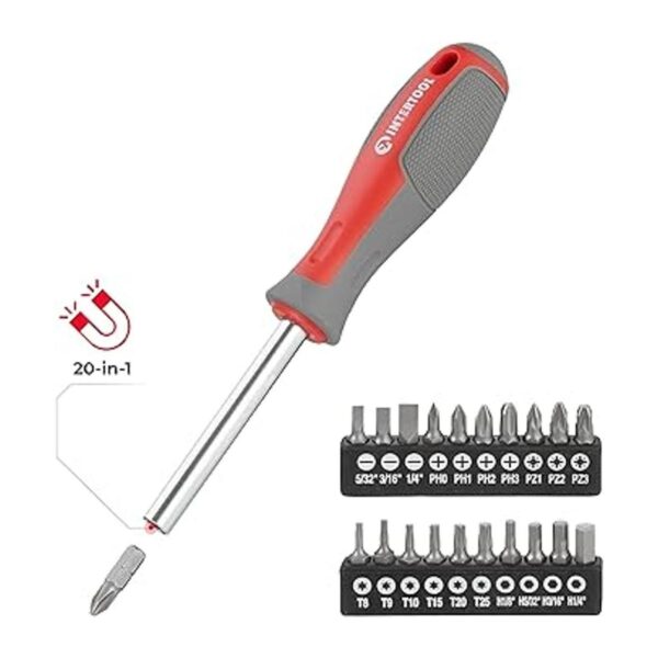 INTERTOOL Juego de destornilladores magnéticos de 27