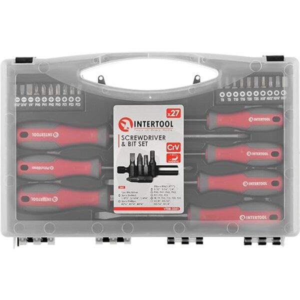 INTERTOOL Juego de destornilladores magnéticos de 27