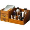 Organizador de maquillaje de madera decoración de granja_1