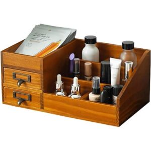 Organizador de maquillaje de madera decoración de granja_1