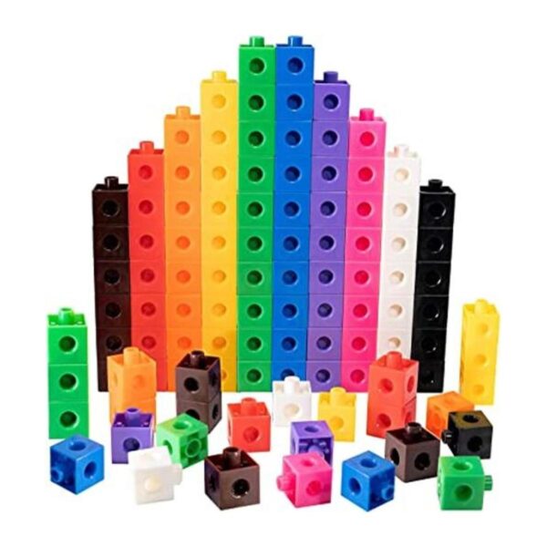 TOYLI Juego de 100 cubos de eslabones para contar_1