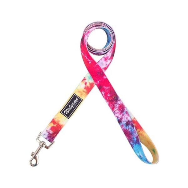 Collar de perro con teñido anudado para mascotas_4