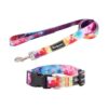 Collar de perro con teñido anudado para mascotas_1