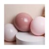 Guirnalda de globos rosa polvoriento de látex mate