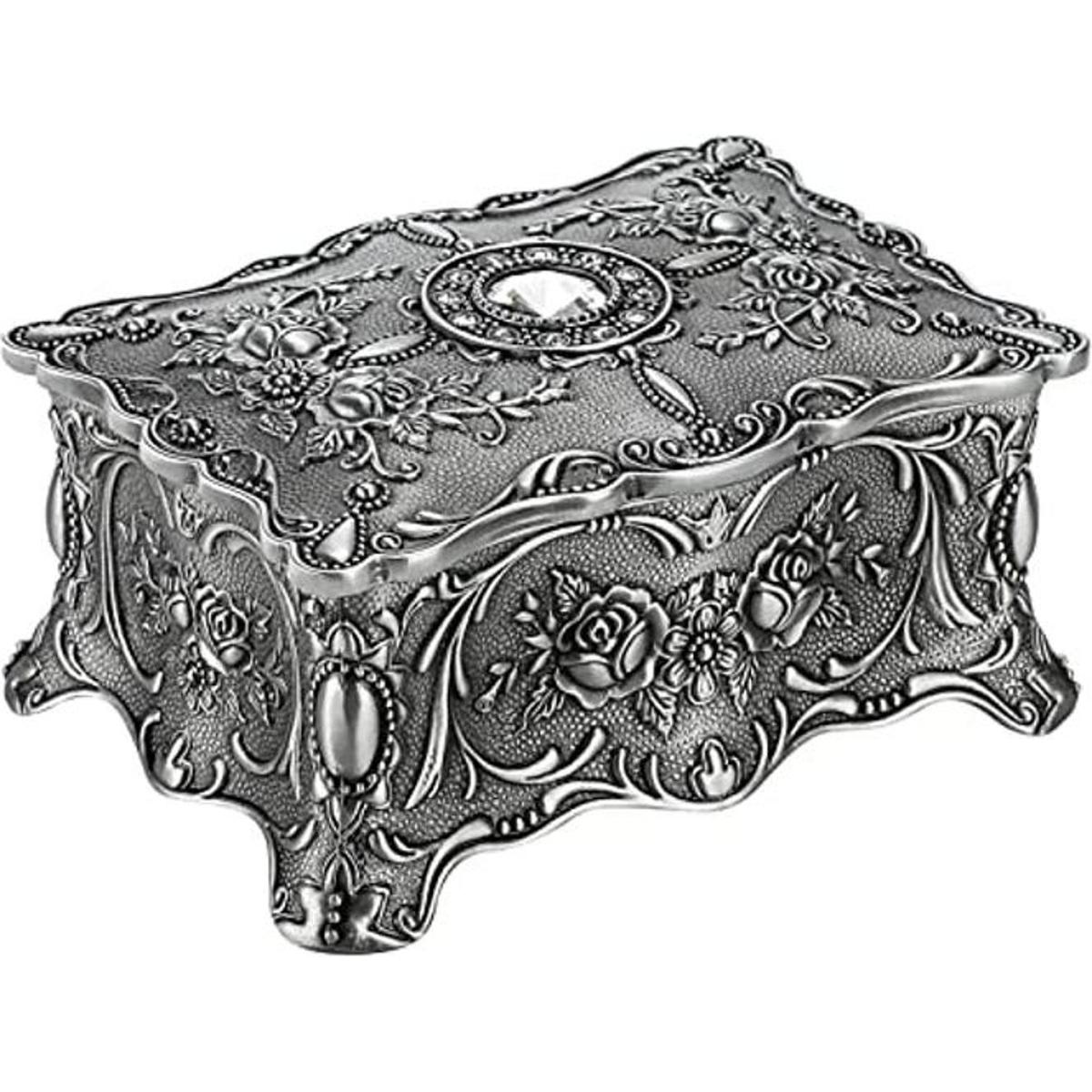 Hipiw Caja organizadora de joyas vintage Caja de