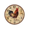 TAHEAT Reloj de pared de gallo de granja funciona con_1