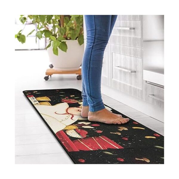 Juego de 2 alfombras y tapetes de cocina lavables suaves_2