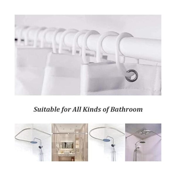 DDSDUDES Juego de 4 cortinas de ducha impermeables_6