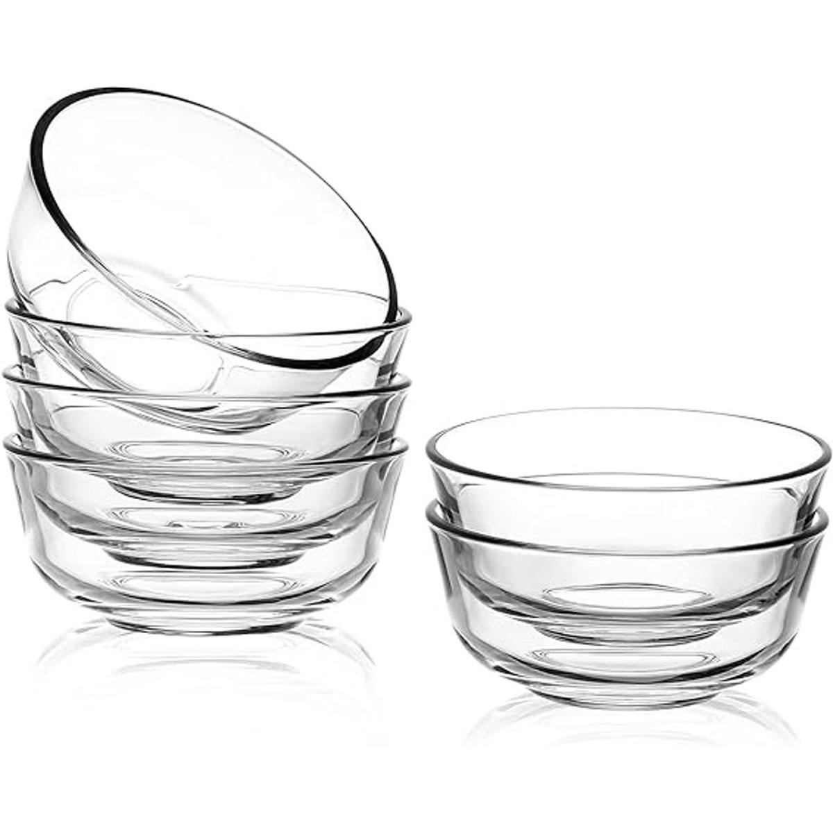 Sweejar Juego de cuencos de vidrio de 8 onzas paquete de