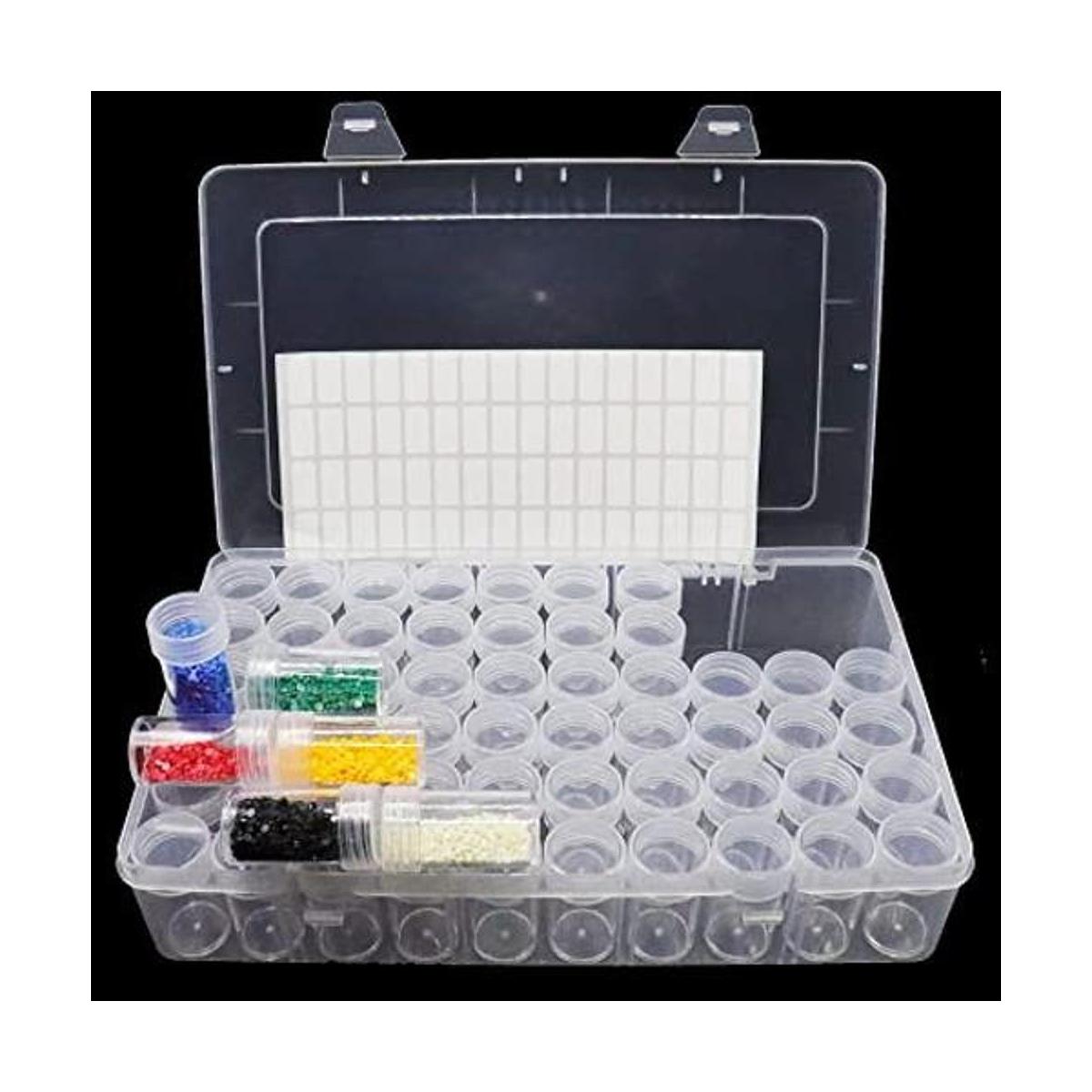 IZEYNO Caja de pintura de diamante 5D de 60 rejillas