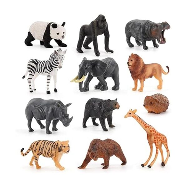 Juego de 12 piezas de animales de vida silvestre figura_2