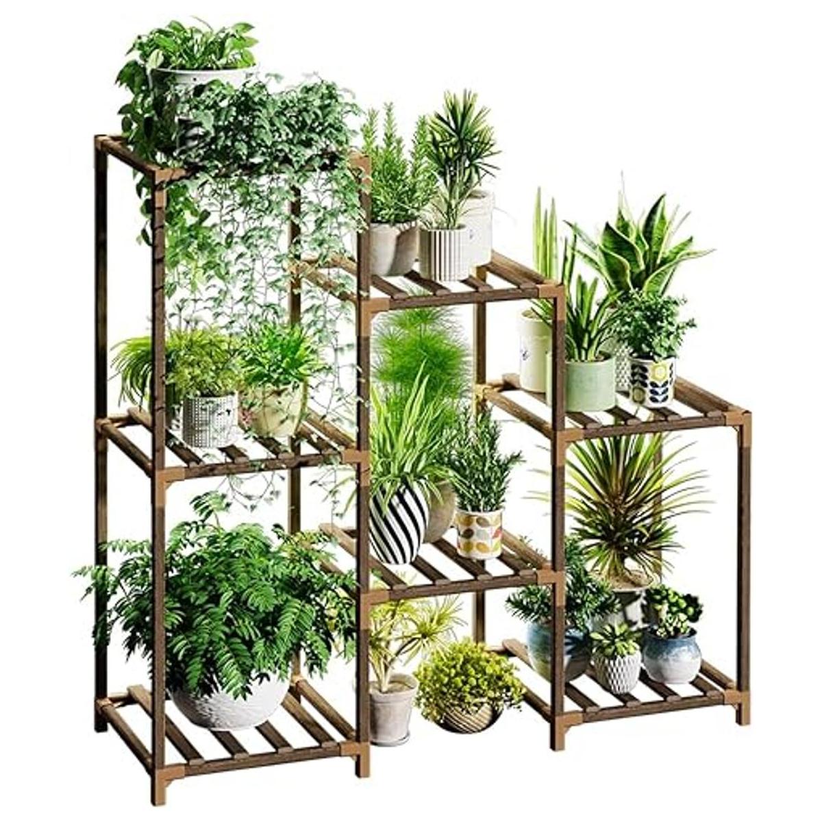 Bamworld Soportes para plantas de interior estante de