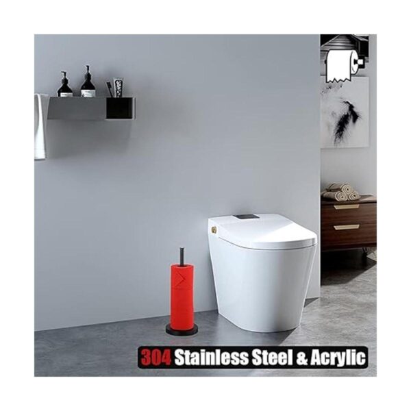 JQK Soporte de almacenamiento de papel higiénico negro_5