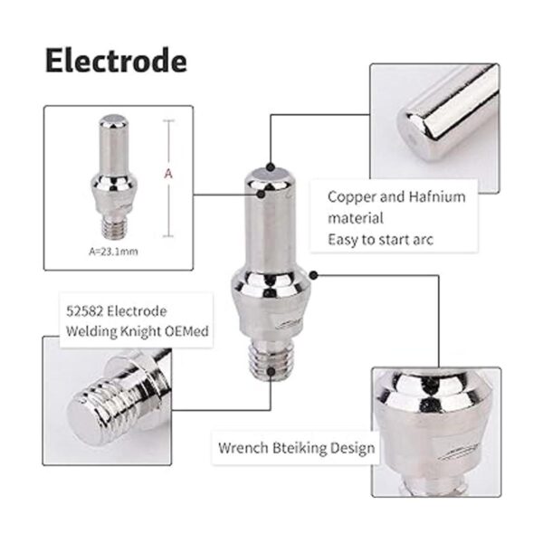 Welding Knight 23pcs 52582 Electrodo 51313 Boquilla de_2