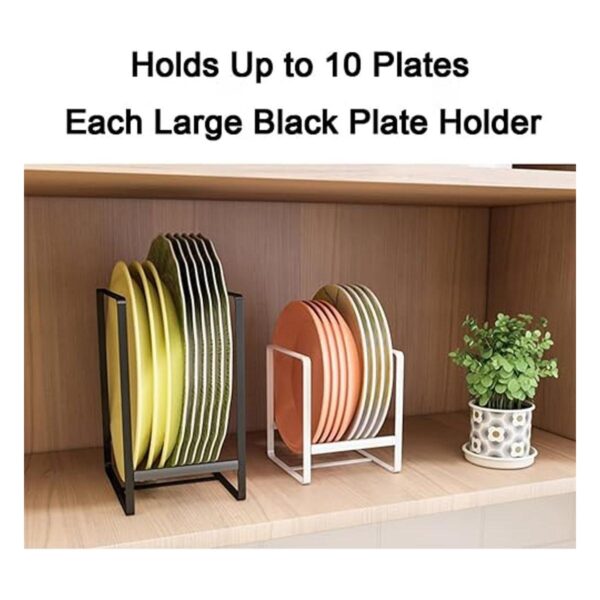 Hikinlichi Paquete de 2 soportes grandes para platos
