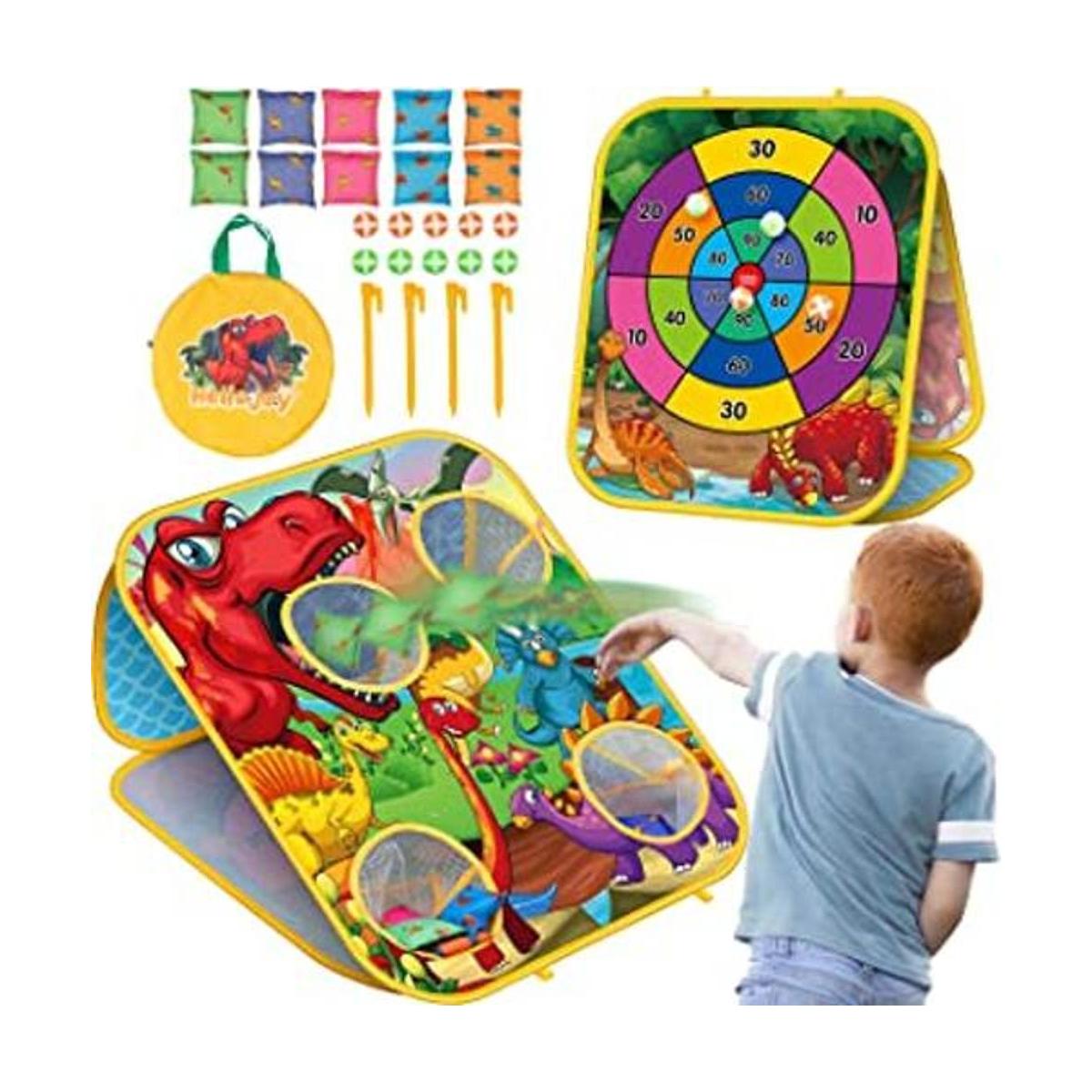 HelloJoy Bean Bag Toss Game Kids Outdoor ToysDoubleSided