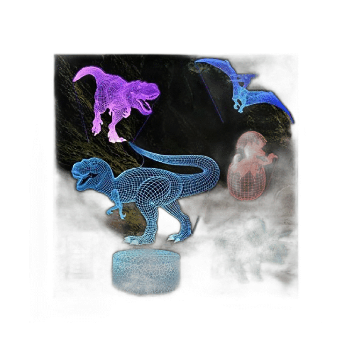 Kenmaca Dinosaur Night Light para niños lámpara de