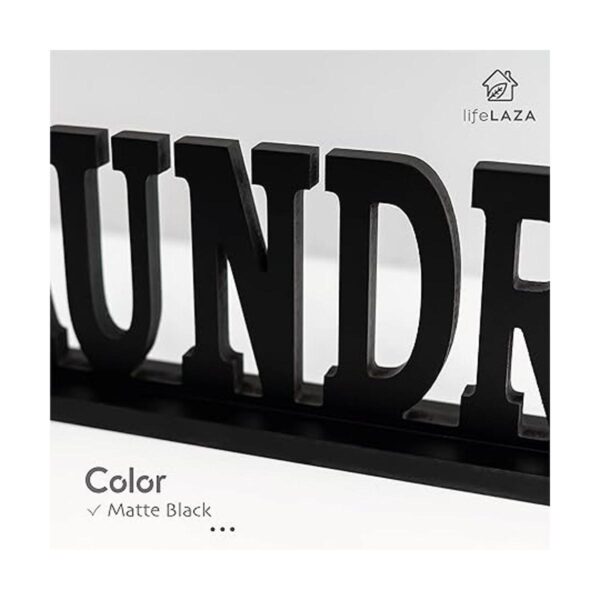 LifeLAZA Letrero de palabras para lavandería decoración